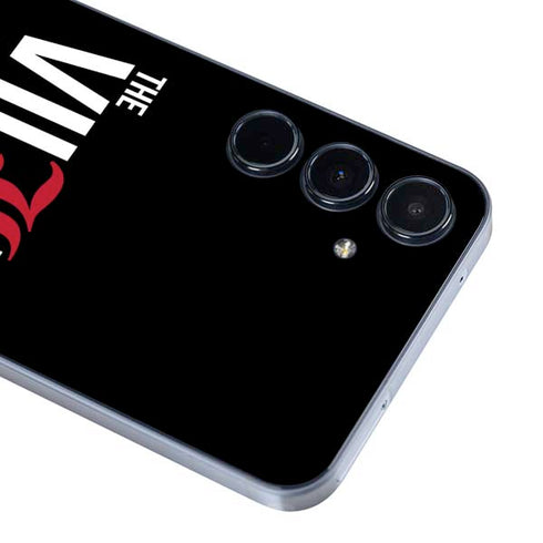 University of Louisville Black Background Galaxy A55 5G Skin